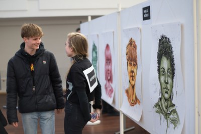 In der Ausstellung