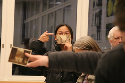 Siebdrucken auf alte Postkarten