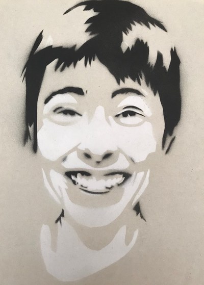 Stencil Deckblatt der persönlichen Zeichenmappe
